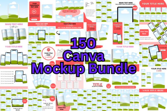 150 Canva Mockup Bundle: Your Visual Content Toolkit