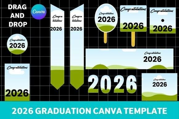 2026 Graduation Canva Template Bundle: Elevate Your Celebration