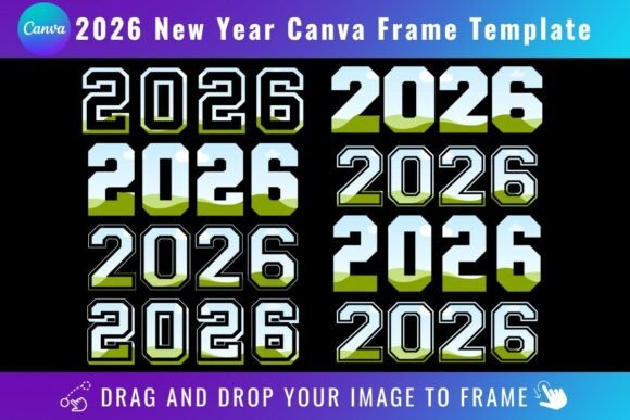 2026 New Year Canva Frame Template: A Fresh Start for Your Visuals