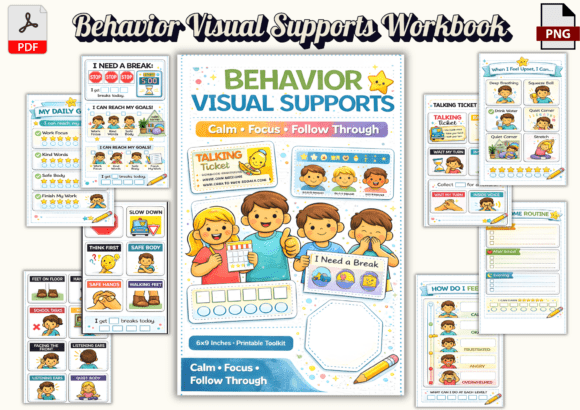 Behavior Visual Supports Workbook: A Toolkit for Calm