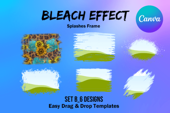 Canva Frame Template Bleach Effect Set B: Creative Uses