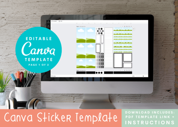 Canva Washi Sticker Journal Template: Your Creative Print & Cut Solution