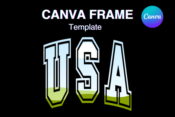 Celebrate Every Snap with a USA Patriotic Canva Frame Photo Template