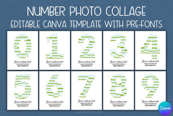Create Stunning Number Photo Collages in Canva