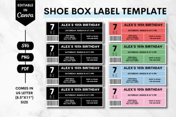 Editable Shoe Box Label Canva Template 3: A Designer’s Guide to Packaging