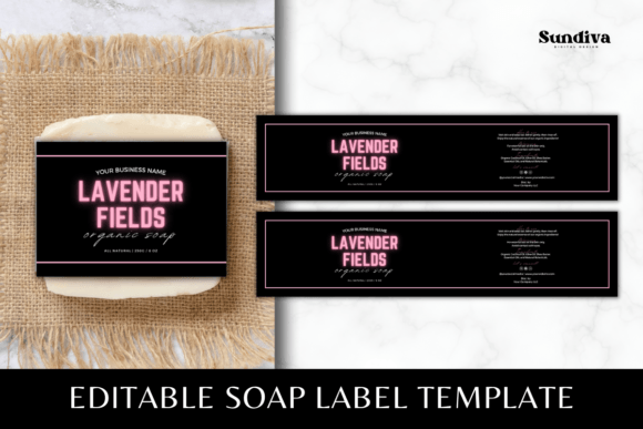 Elevate Your Soap Brand with Canva Template 4