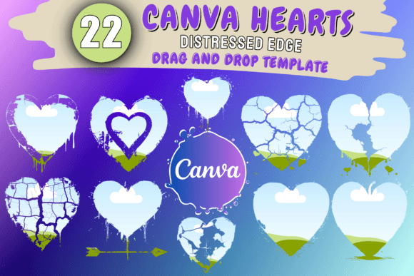 Heartfelt Design: The Canva Frames Heart Template Bundle