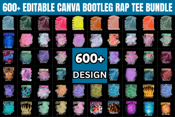 Mastering the 90s Aesthetic with a Massive Canva Bootleg Rap Tee Bundle