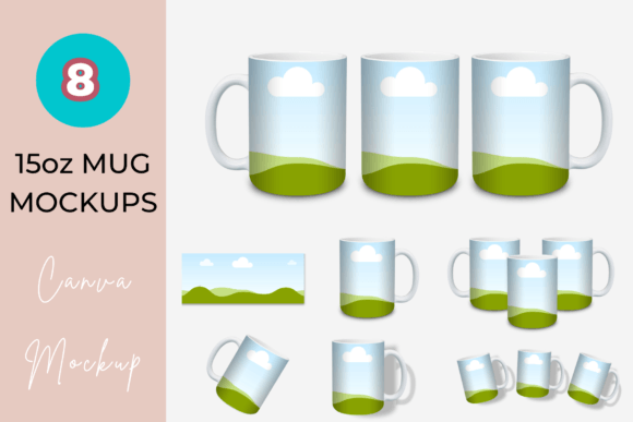 Showcase Your Art with a 15oz Coffee Mug Mockup for Canva