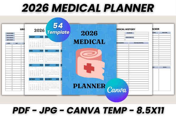 Simplify Your 2026 Health Routine with a Canva Medical Planner