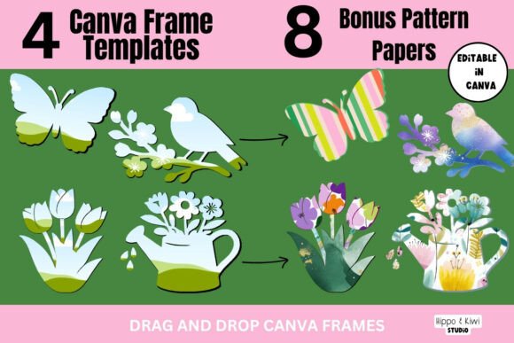 Spring Frames for Canva: Fresh Design Assets
