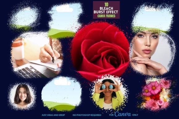 Transform Your Designs with Bleach Burst Effect Frames