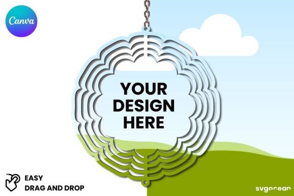 Wind Spinner Canva Mockup: Elevate Your Digital Product Listings