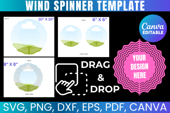 Wind Spinner Template BUNDLE: Your All-in-One Design Kit
